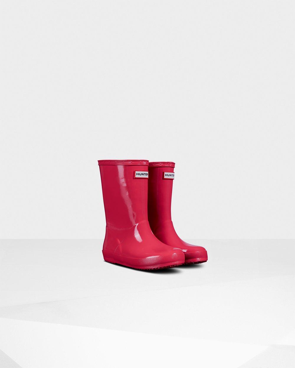 Hunter Yağmur Çizmesi Çocuk Pembe - Original First Classic Gloss - Türkiye FJ6754213